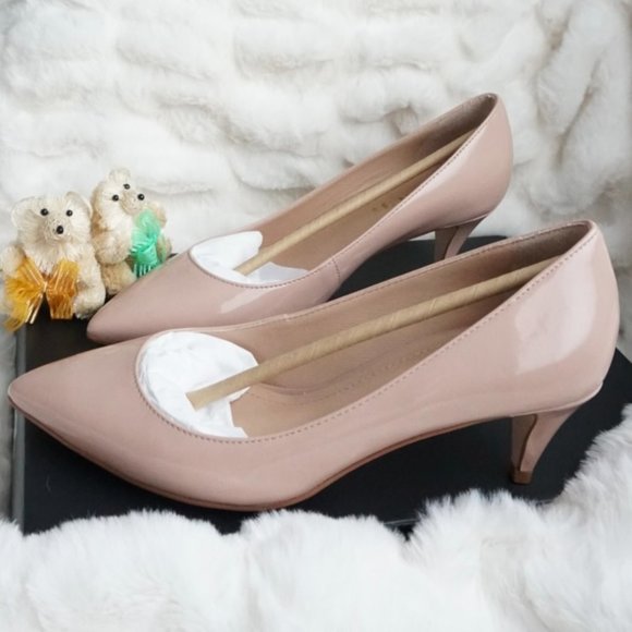 NEW Coach Sloane Patent Leather Pump, Pale Blush, Women Size 7 - Picture 2 of 6